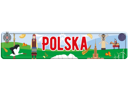 Polska z grafika